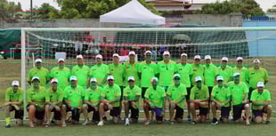 Football team scores fundraising goal in memory of Alan Newell