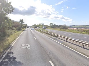 Big queues on A3 near Petersfield as van fire closes lane