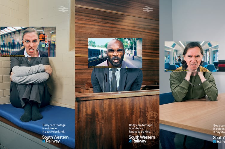 The SWR poster campaign highlighting assaults and abuse of staff.