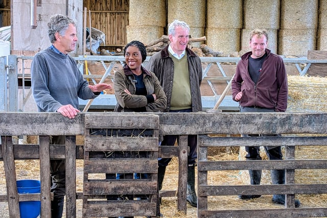 Tractor tax debate rolls on as Tory leader visits Petersfield farm