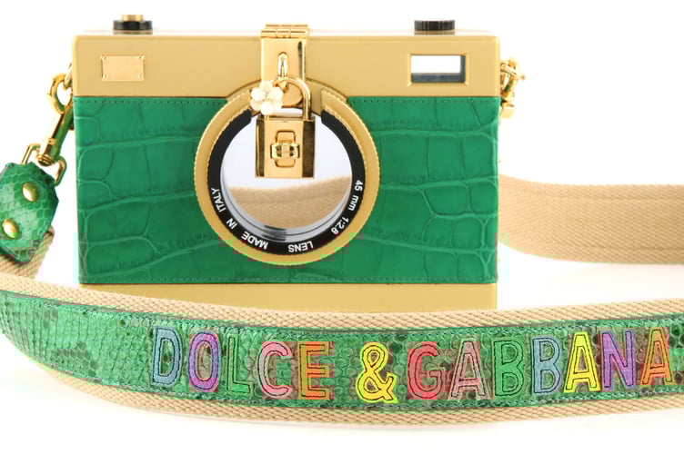 The Dolce & Gabbana Alta Moda 
camera box bag.