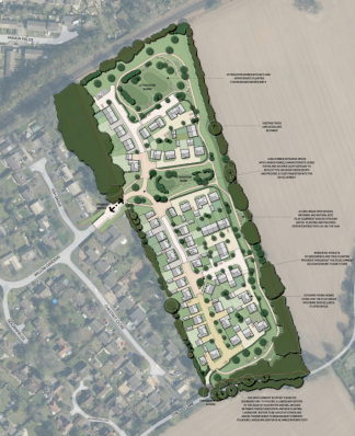 Chiltley Lane, Liphook, housing site plan, September 18th 2025.