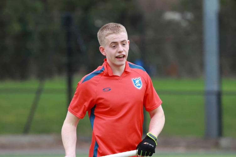 Max Long in action for Aldershot & Farnham's men's first team
