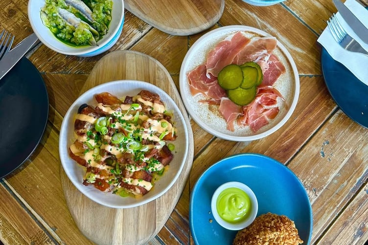 Bar snacks from The Hanger pub and restaurant in Oakhanger.