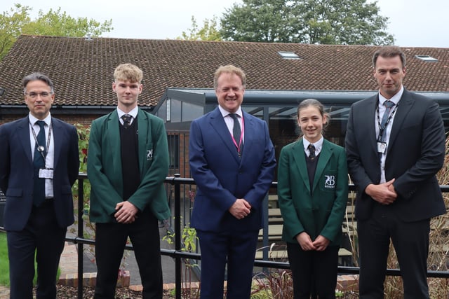 MP visits Bohunt School in Liphook