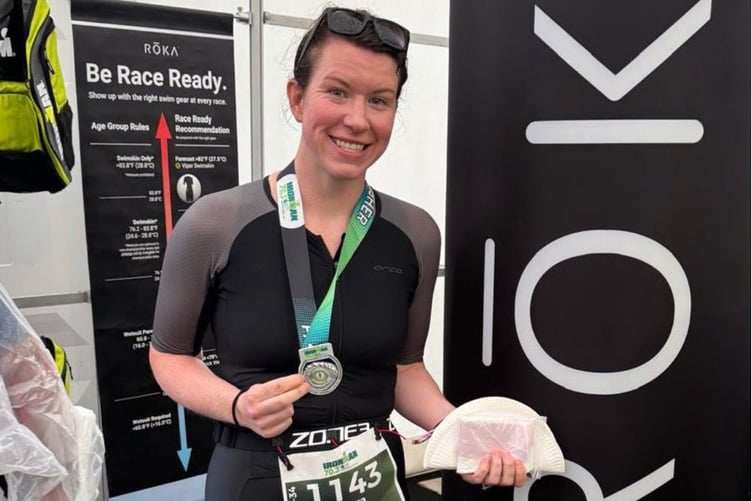 All smiles at the Weymouth Ironman 70.3 for Laura Smith