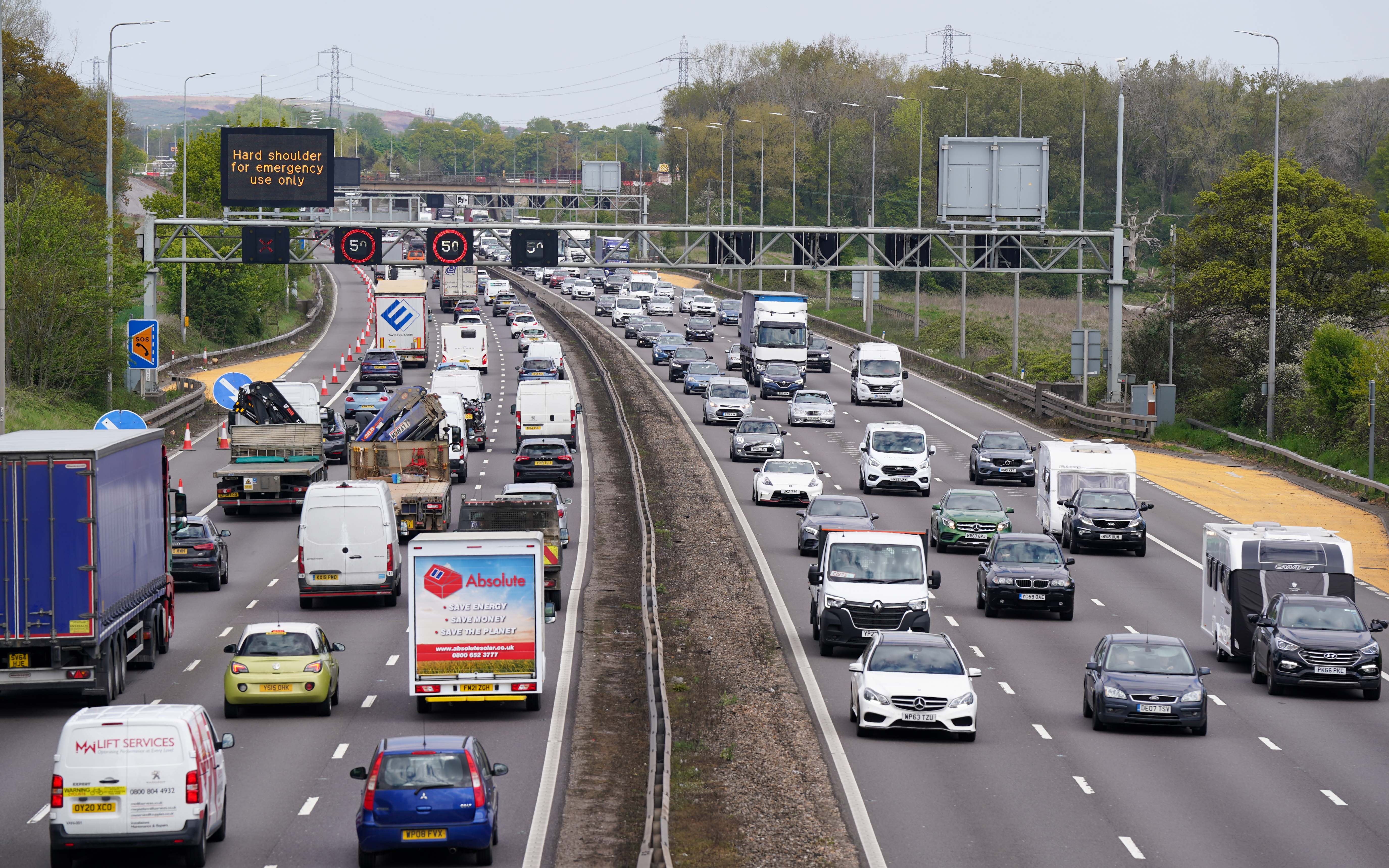 Traffic levels in Hampshire rise