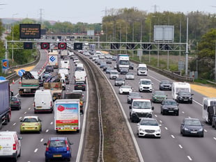 Traffic levels in Hampshire rise
