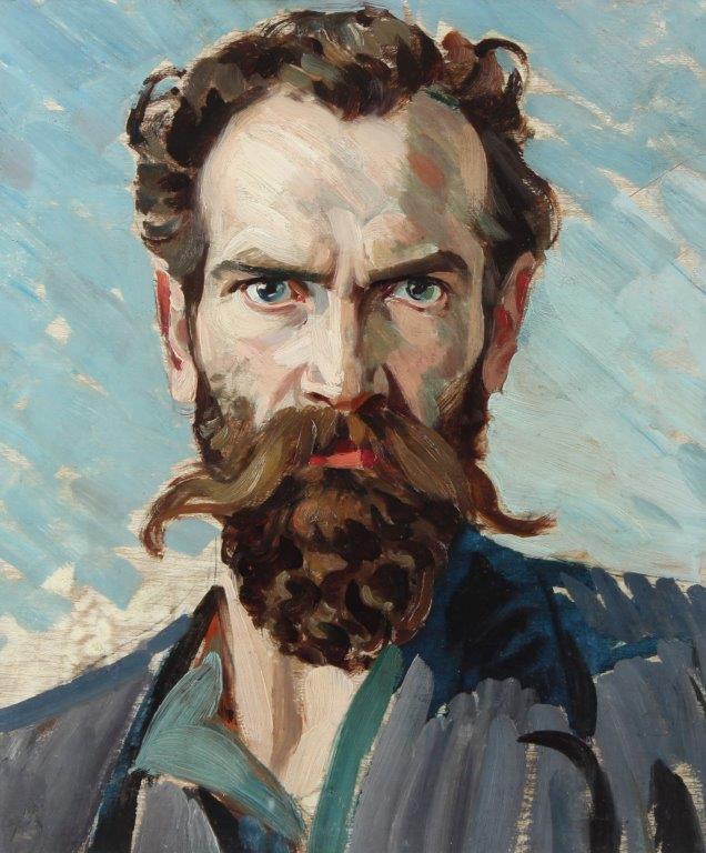 Lot 112 Self-portrait, before 1914, oil on panel, 44 x 37cm, £5,000-8,000