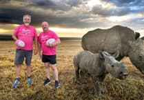 Duo take on weighty fundraising challenge for Maddy's Mark at Petersfield Rugby Club