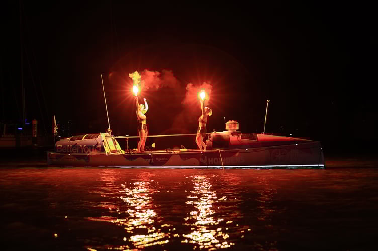 Historic arrival: Jess Rowe and Miriam Payne touch down in Cairns on Saturday after 165 days rowing non-stop across the Pacific, becoming the first women’s team to achieve the feat