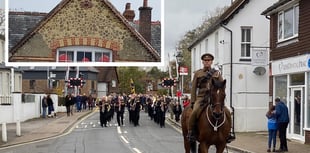 WATCH: Chinook flyover as Last Post sounded at Liss