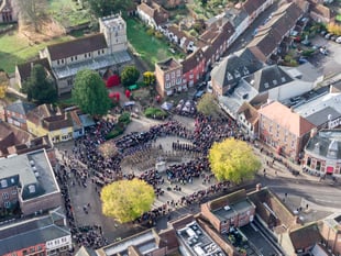A town remembers as hundreds gather for Remembrance in Petersfield