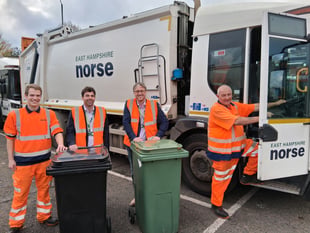 Bin collections back on track across East Hampshire