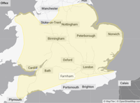 Yellow weather warning for rain issued across Surrey and Hampshire