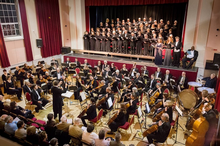 Haslemere Musical Society performing Beethoven, Symphony No.9, conducted by James Ross at Haslemere Hall