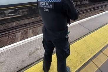 Hampshire Police conduct operations.