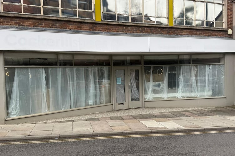 How the frontage of Cockerill Shoes shop on Haslemere High Street looked before it was replaced.