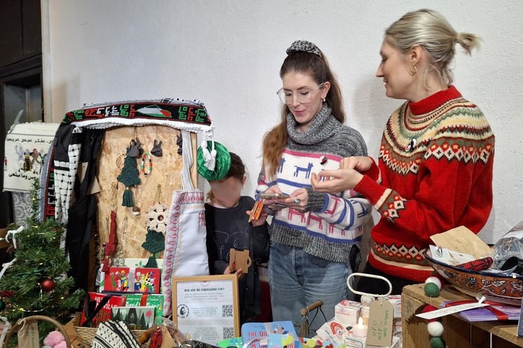 Palestinian goods and crafts proved a huge hit at Haslemere Charities Fair, raising over £1,000 for Gaza.