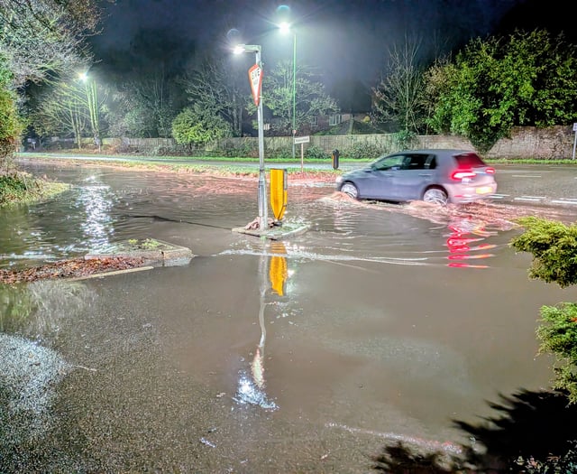 Heavy rainfall causing isolated flooding around Herald & Post area