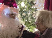 Santa brings Christmas magic to 101-year-old Hindhead resident