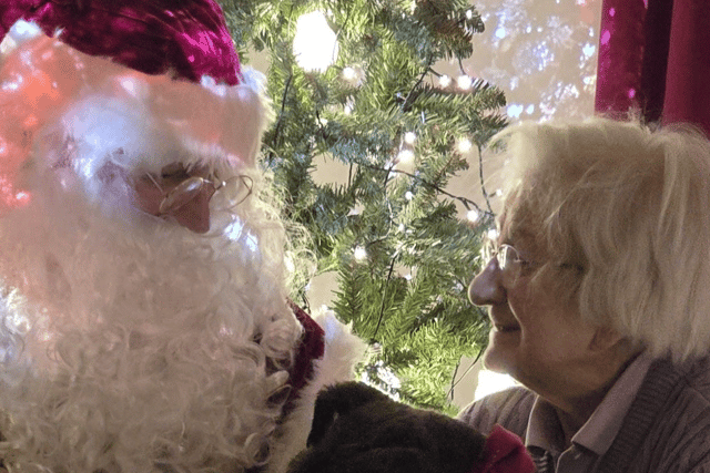 Santa brings Christmas magic to 101-year-old Hindhead resident