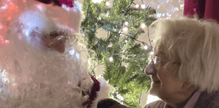 Santa brings Christmas magic to 101-year-old Hindhead resident