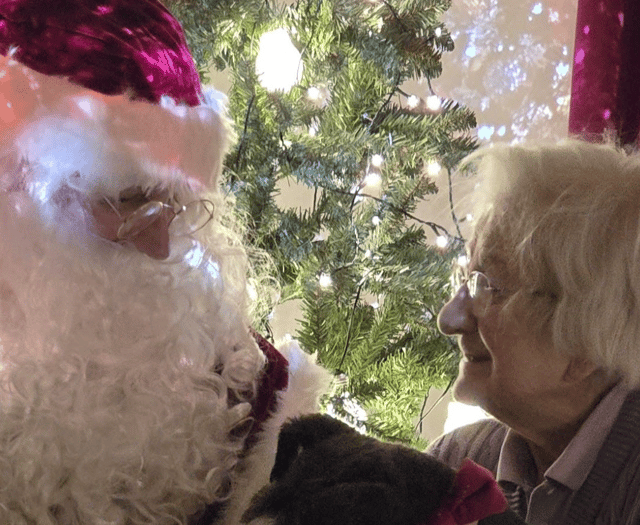 Santa brings Christmas magic to 101-year-old Hindhead resident