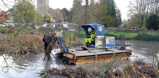 Water change as buoyant bulldozer is pond's scooper trooper