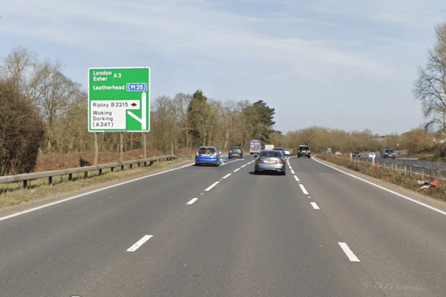 Northbound A3 near Guildford and Woking closed following lorry crash
