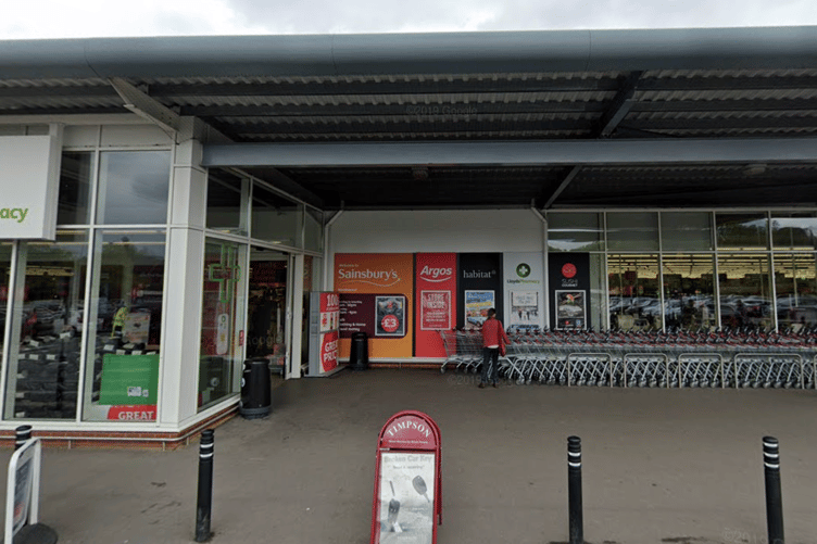 Sainsbury's supermarket in Knaphill.
