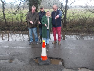 Is this Surrey and Hampshire’s most potholed road?