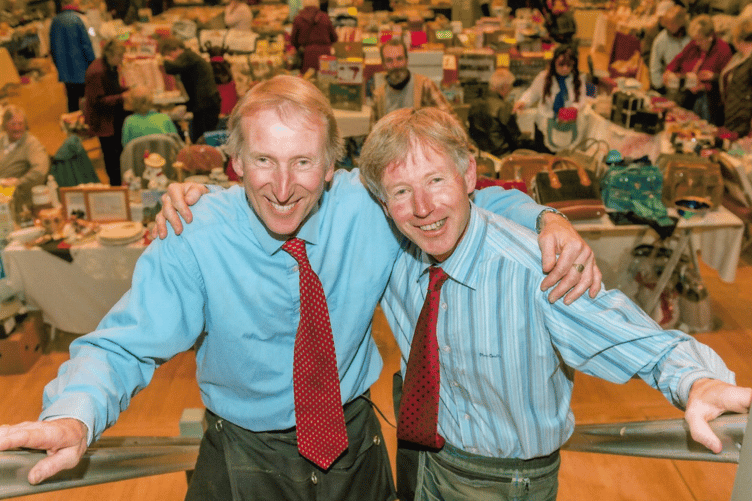 Martin Holmes with his brother Jeremy at a previous Christmas Market.