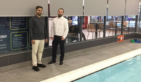 Swimmers avoid public gaze with new blinds 