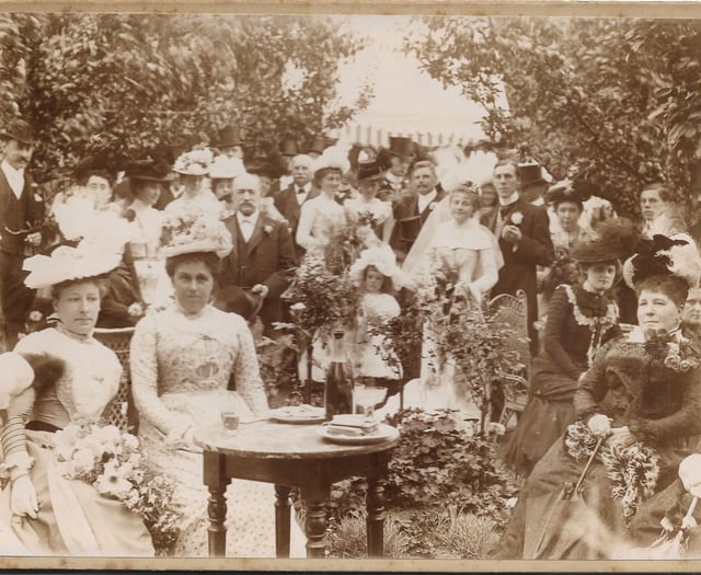 Can you help uncover the story behind this old wedding photo?