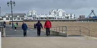 Stormy walk for Liphook ramblers along Portsmouth seafront