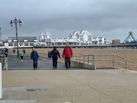 Stormy walk for Liphook ramblers along Portsmouth seafront