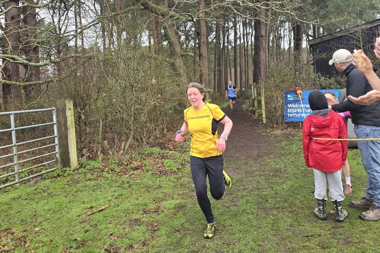 Sarah Lewington was the second female runner home for Alton Runners