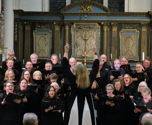 Luminosa choir performing Alton concert in aid of Dogs for Autism