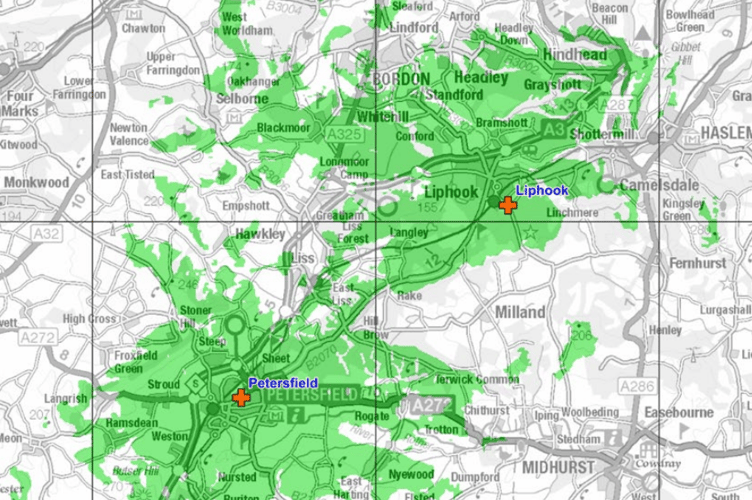 Shine DAB coverage East Hampshire