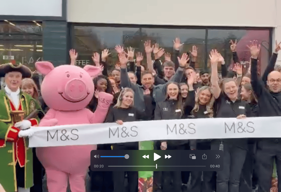 WATCH: Cheers as massive M&S Food store opens on Farnham Retail Park