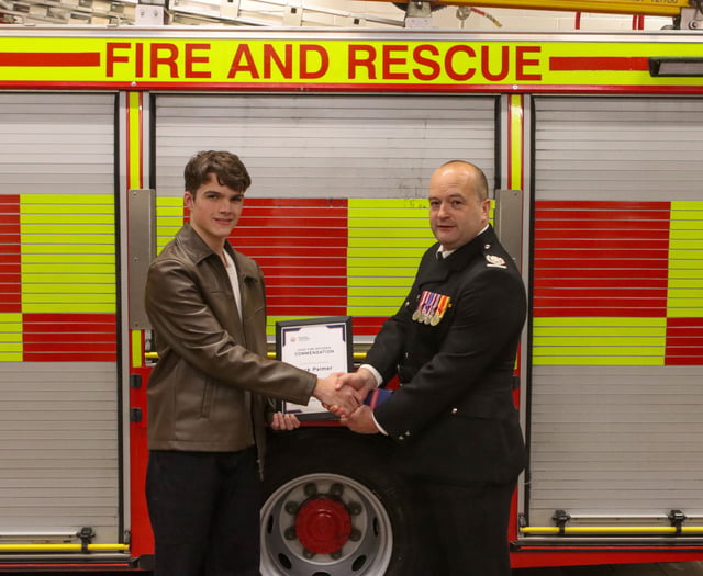 Teenager, 15, honoured after helping save neighbour’s life