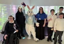 Easter Bunny hops back to Hollywater School thanks to Bluebird Care