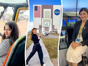 Surrey and Hampshire Miss England finalists set sights on space