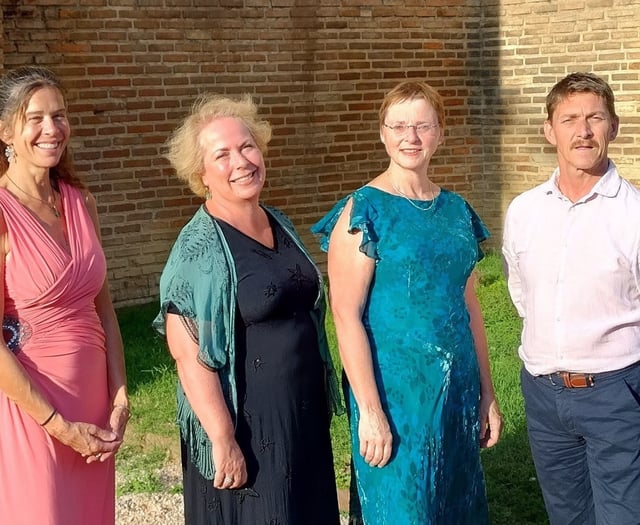 Concert at a Farnham church for Simorre String Quartet