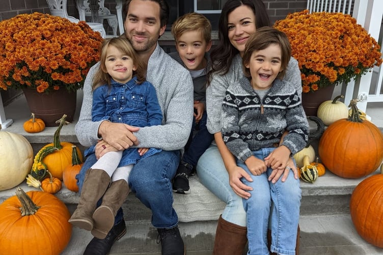 Jaclyn and Kevin alongside their two boys Ryker, 7, and Kal-el, 9 and daughter Ariella, 6, in Canada. // A family who moved to the UK from Canada has revealed their cultural shocks  - including Brits wearing shoes in the house. Jaclyn Walton, 33 and her family wanted to leave Ontario, Canada behind due to the cold weather and "seasonal depression". When her husband Kevin Walton, 35, suggested they should move to England Jaclyn was not convinced as she wanted "sunshine and low taxes", she said. But after some research, Jaclyn fell in love with the idea to move to England - due to the picturesque villages, walking trails and better weather.  