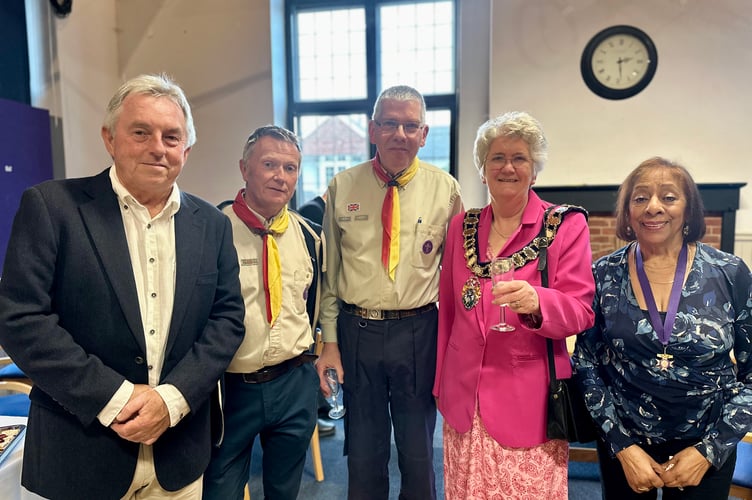 Mayor Jean Arrick pictured with some of the charity recipients at her civic reception, marking the end of her mayoral year. (Credit: Georgia Hase)