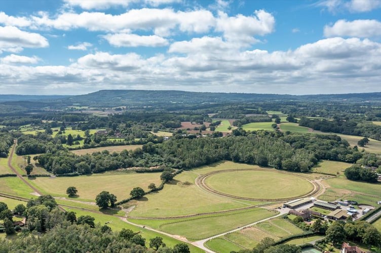 Photo of Chiddingfold with Lurgashall in the background
