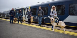 All aboard for puppy training at Hampshire station