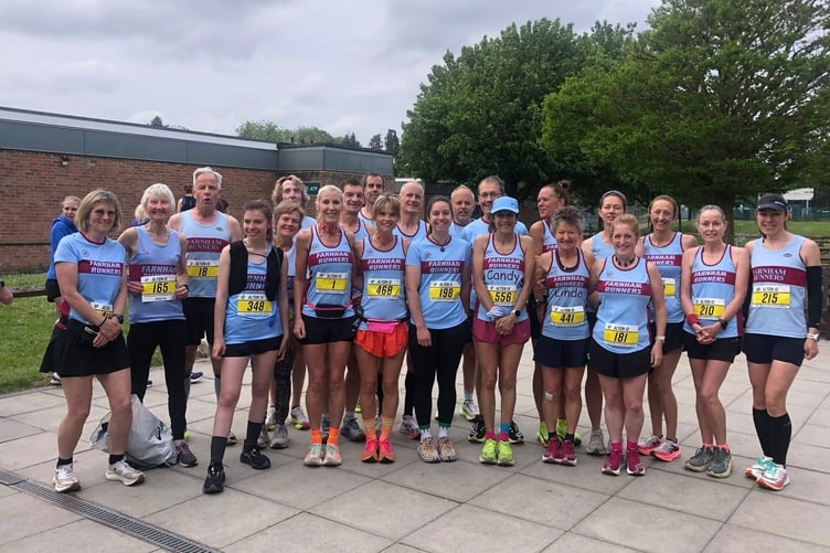 Farnham Runners ready for the Alton ten-mile race